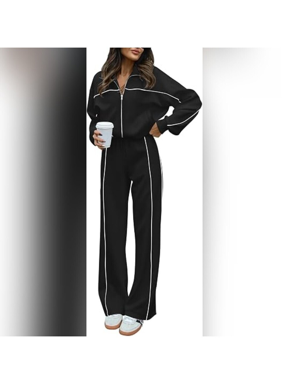 NWT BTFBM Two Piece Zip Up Sweatshirt & Pants Jogger Tracksuit Travel Set, XS